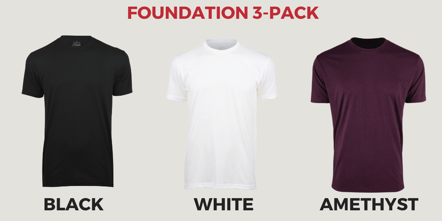 Foundation 3-Pack | Fresh Clean Tees